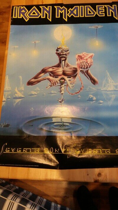 iron maiden seventh son of a seventh son Original Poster 1988 92cm x 62cm Large