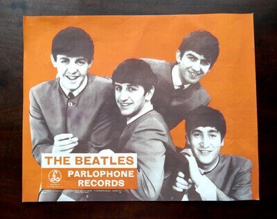 THE BEATLES ' PARLOPHONE RECORDS ' UK PROMOTIONAL POSTER