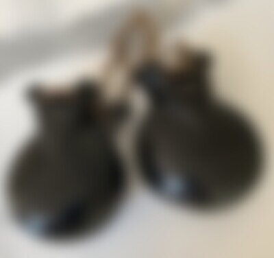 Vtg 1950's-60's LUDWIG Concert Castanets Wooden Instrument Percussion 2 1/8”