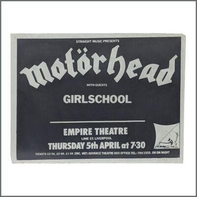 Motorhead Empire Theatre Liverpool 1979 Concert Poster (UK)