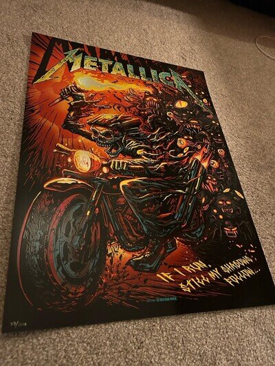 Metallica - Shadows Follow Munk one Foil Variant Poster /100