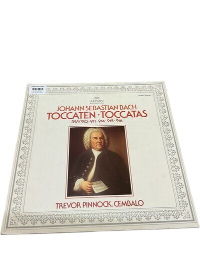 Johann Sebastian Bach Toccaten Trevor Pinnock Vinyl Record LP