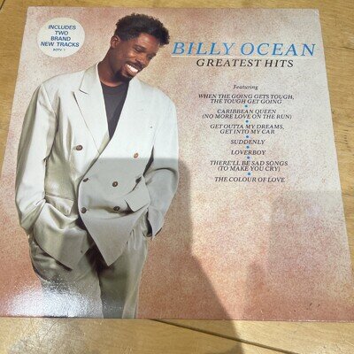 BILLY OCEAN GREATEST HITS 12" VINYL LP ALBUM RECORD & INNER SLEEVE Plays Well