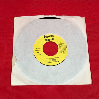 WILLIE WILLIAMS Wine Headed Woman 1973 USA 7" vinyl single Detroit blues 45