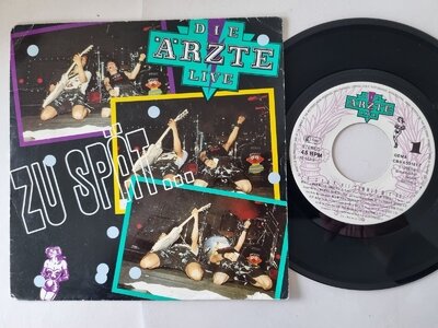 Die Ärzte - Zu Spät (Hit Summer Mix '88) 7'' Vinyl Holland