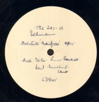 LD9145 Karl Munchinger / Orchestra de La Suisse Romande Gluck Alceste Overture