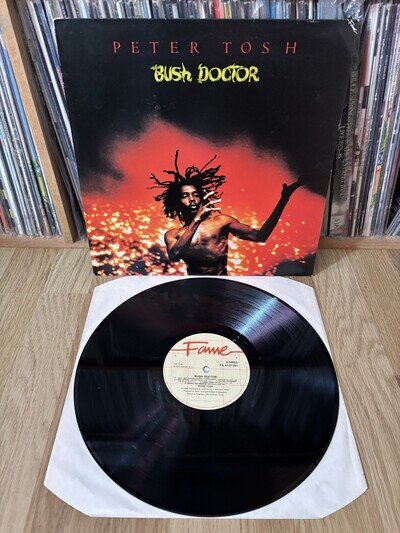 PETER TOSH ~ Bush Doctor 1980's UK LP (Robbie Shakespeare)