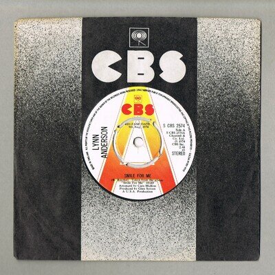 Lynn Anderson Smile For Me UK 7" Promo CBS 2574 A1-B1 + sleeve Country Demo
