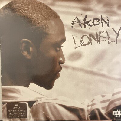 Lonely by Akon 2005) 3 track 12 inch vinyl