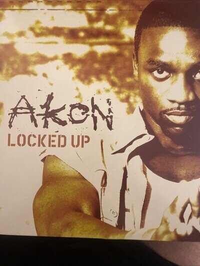Akon – Locked Up 12” Vinyl Hip Hop Gangsta Pop Rap 2003 MCST40406 EXCELLENT
