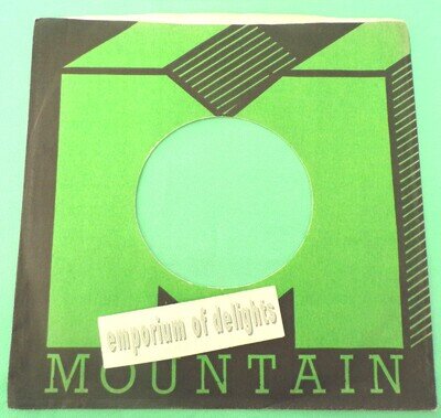 MOUNTAIN RECORDS 1 x Original Vintage 7 inch vinyl Company Sleeve