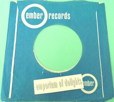 EMBER RECORDS Original Vintage 7 inch vinyl Company Sleeve