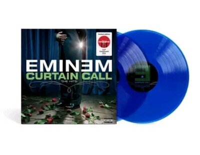 RARE USA Eminem Curtain Call (Target Exclusive, Vinyl) TRANSLUCENT BLUE VINYL
