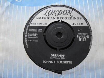 JOHNNY BURNETTE.........DREAMIN`.......7"..1960...........ROCK N`ROLL
