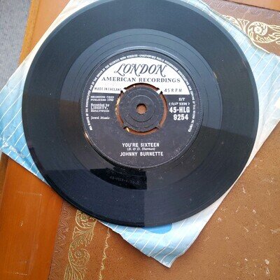 2 x Johnny Burnette - 45 rpm 7" Single Vinyl Records