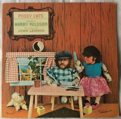 HARRY NILSSON ● PUSSY CATS ● 1974 UK VINYL LP ● APL1-0570 ● VG+/VG+ ● A1/B1