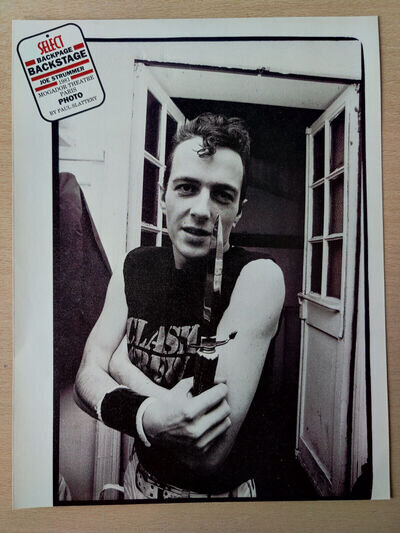Joe Strummer / The Clash - Black&White Magazine Picture / Poster - Punk - RARE!