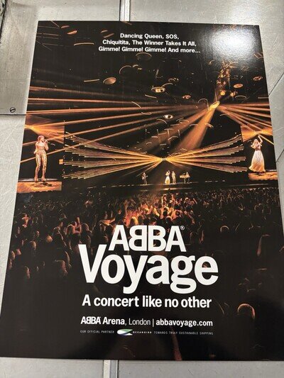 ABBA VOYAGE Poster New Release (limited Edition/Stock) Great For Collectors