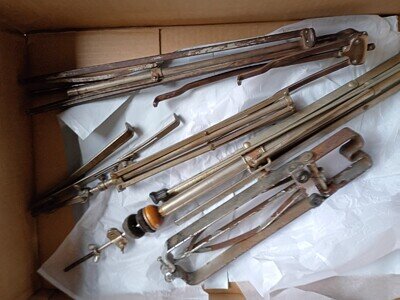 vintage 1920's drum set hi-hat snare drum stands, traps, parts Ludwig,Leedy,W&A