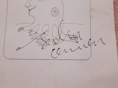 John Lennon The Beatles Hand Signed Book Page Autograph.
