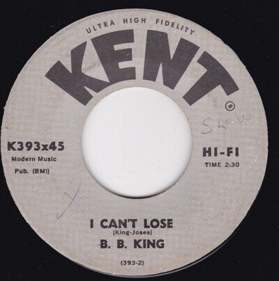 Blues / R&B--B.B. King – I Can't Lose / Rock Me Baby