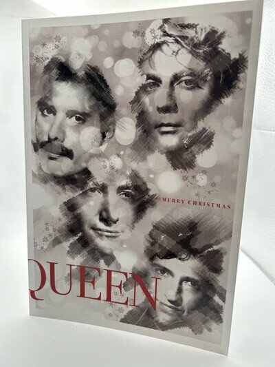 Queen 2018 Official Fanclub Christmas Card With Pre Printed Autographs