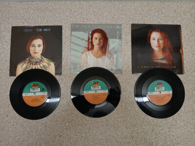 tori amos 7" vinyl x3 Crucify / Cornflake Girl / Pretty Good Year