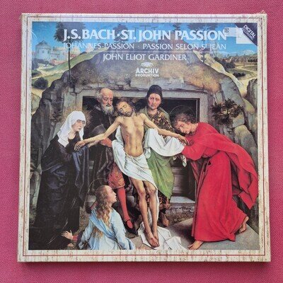 Bach St John Passion John Eliot Gardiner Vinyl 1986 Archiv Produktion NEW SEALED