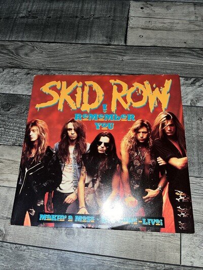 Skid Row - I Remember You - 12” Vinyl Record Single - 1989 Atlantic UK 1st Rock