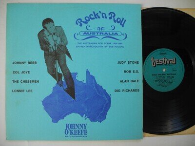 Rock n' Roll Australia LP 70's EX JOHNNY O'KEEFE/ JOHNNY REBB/ COL JOYE/CHESSMEN