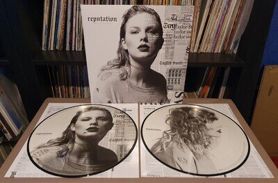 TAYLOR SWIFT Reputation Double Vinyl L.P PICTURE DISC - USA PRESS w/Inserts - EX