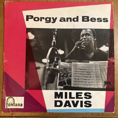 Miles Davis - Porgy & Bess Vinyl LP (1959, Fontana TFL 5056, VG/G+)