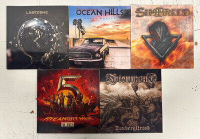 MIXED VINYL JOB LOT X 50 UNITS NEW SEALED WHOLESALE BULK HEAVY METAL ROCK