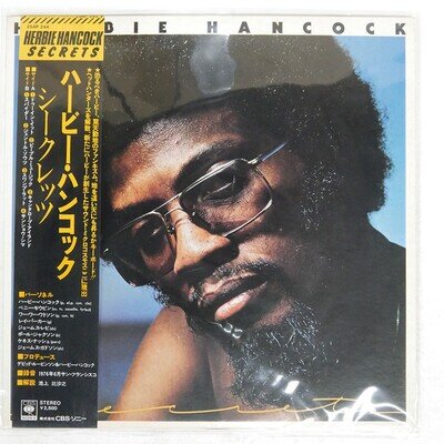 HERBIE HANCOCK SECRETS CBS 25AP244 Japan OBI INSERT COMPANY SLEEVE VINYL LP