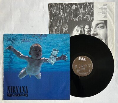 NIRVANA. NEVERMIND.+INNER SLEEVE. ORIG VINYL LP. GEFFEN RECORDS. GEF 24425. 1991