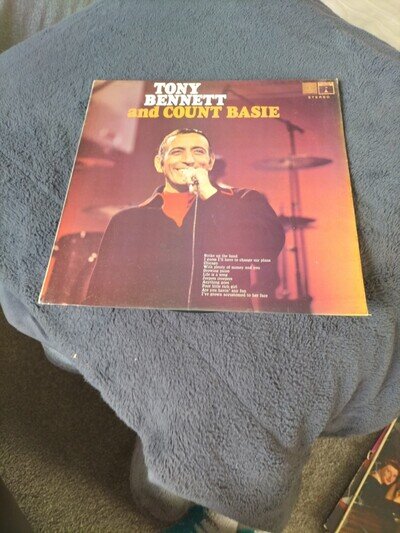 Tony Bennett and Count Basie LP vinyl UK Eros 8076 1969 Stereo VG/VG+