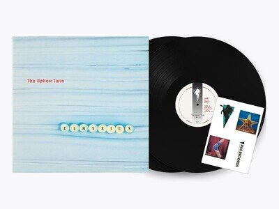 Aphex Twin Classics Repress (New 2 Vinyl LP) with sticker sheet