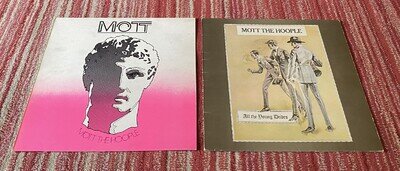 Mott The Hoople/Ian Hunter x 2 *Sleeves Only/No Vinyl* Bowie Glam Hard Rock VG++