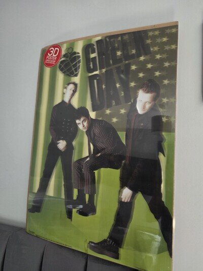 Rare Green Day 3d Lenticular Poster New Sealed