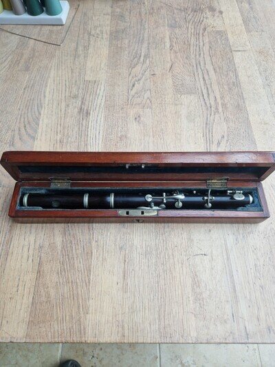 ANTIQUE PICCOLO ROSEWOOD IN BOX RARE RIVIERE & HAWKES LONDON 19TH CENTURY FINE