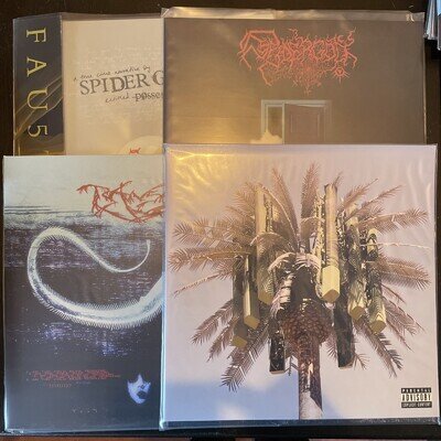 Black Metal Vinyl Prog Job Lot Bundle Abriction, Spider God Metalcore