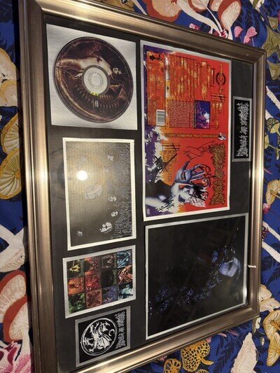 Cradle of Filth Band Signed Autographed Framed Display Frame Dani Filth