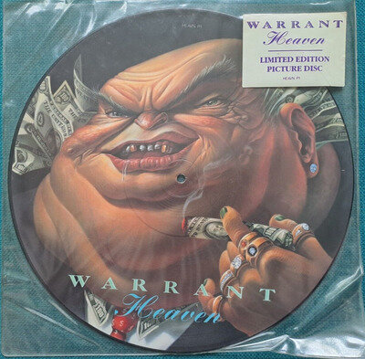 Warrant - Heaven 12" VINYL Picture Disc SINGLE 1989 CBS HEAVN P1 EX