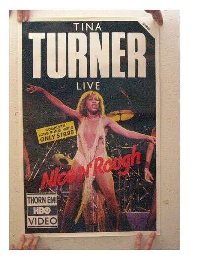 Tina Turner Poster Nice N' Rough On Stage Old