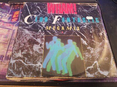 WHAM CLUB FANTASTIC MEGAMIX 12'' VINYL CLEARANCE VINYL PLEASE READ DESCRIPTION