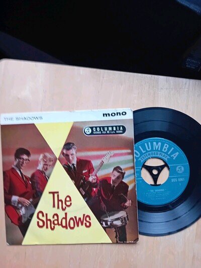 The Shadows The Shadows 7"45 Vinyl EP Record Issued 1961 .