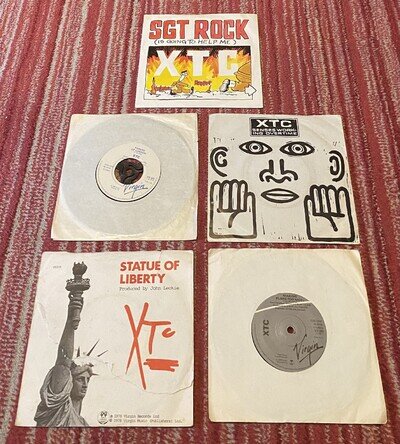 5 x XTC “7” Vinyl Job Lot Bundle. Post Punk/New Wave. 70s/80s. CONDITION VARIES