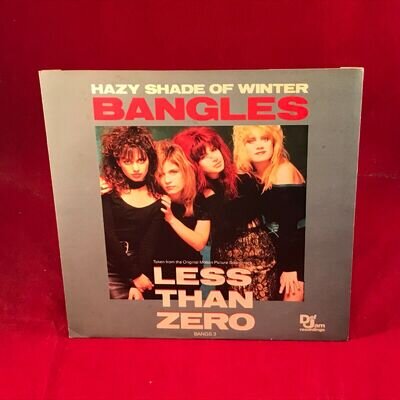 THE BANGLES Hazy Shade Of Winter 1987 UK 7" Vinyl Single record Joan Jett A