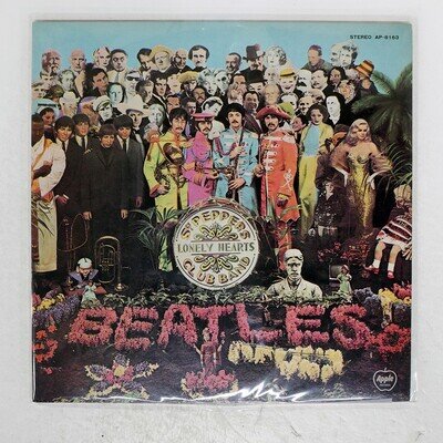 BEATLES SGT. PEPPER'S LONELY HEAR APPLE AP8163 Japan COMPANY SLEEVE VINYL LP