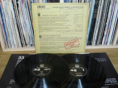 UB40 Signing Off + Inners UK LP + 12'' Graduate GRADLP 2 1980 EX/EX/EX